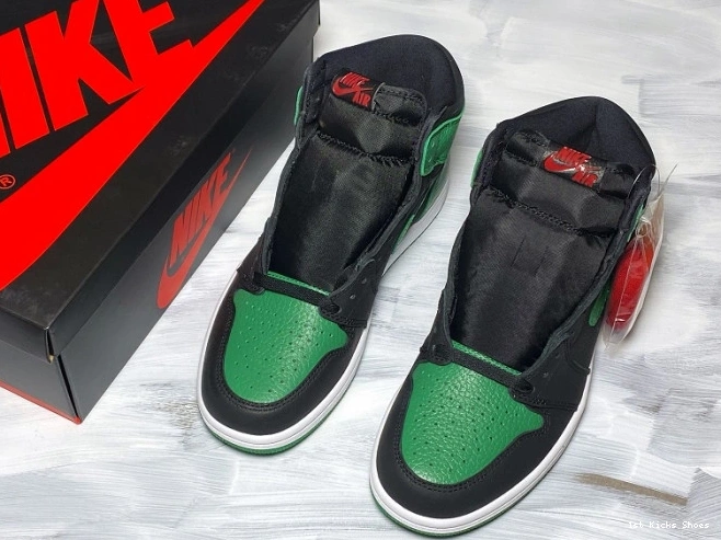 1st Kicks Pine 555088-030 Jordan 1 Air Green High 0712